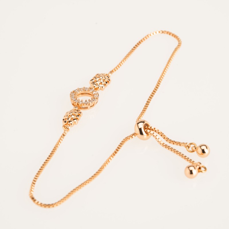 Apzeltīta rokassprādze ar savilcēju