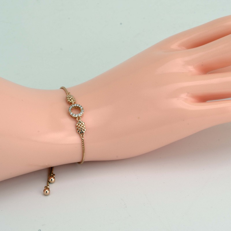 Apzeltīta rokassprādze ar savilcēju