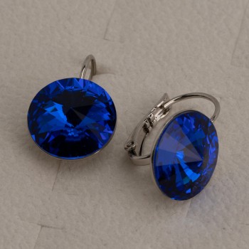 SWAROWSKI auskari ar rodija pārklājumu