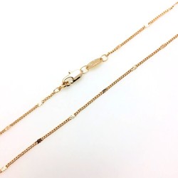 Apzeltītā ķēdīte Klasisks pinums ar saules staru Fancy posmiem