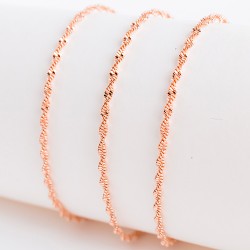 Apzeltītā ķēdīte Singapūras dubulto posmu pinums