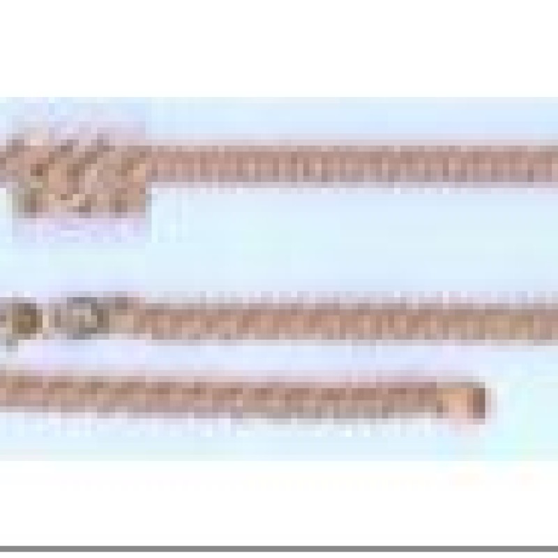 Apzeltītā ķēdīte Rombo austu stiepļu ar dubultrievām posmu pinums