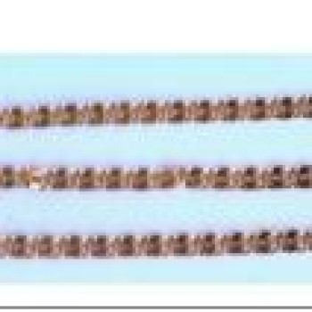 Apzeltītā ķēdīte Gliemežu atslēgas caurumiņu posmu virkne