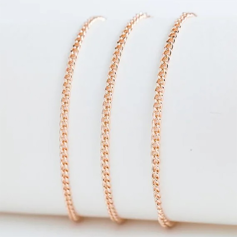 Apzeltītā ķēdīte Klasisks Maiami stila Kubas posmu pinums