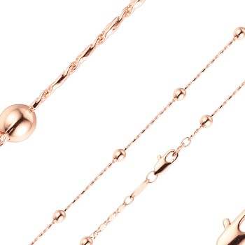 Apzeltītā ķēdīte Bumbiņu un smalkā gliemežvāka posmu virkne