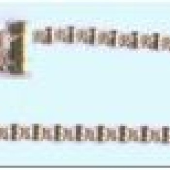 Apzeltītā ķēdīte Klasiskā saplacinātu gliemežu posmu virkne