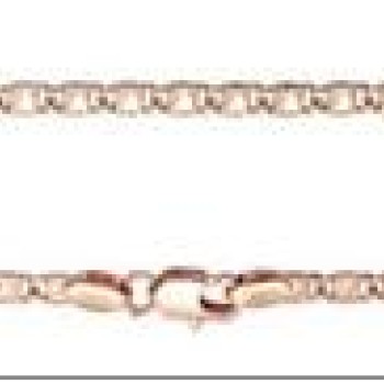 Apzeltītā ķēdīte Cietā gliemeža posmu ar sirds dekoru un izkaltiem punktiem virkne