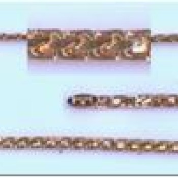 Apzeltītā ķēdīte Klasisks Spiga kviešu vārpas pinums