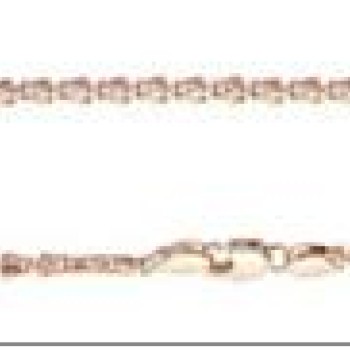 Apzeltītā ķēdīte Gliemežu stieples ar sānu kaltu posmu virkne