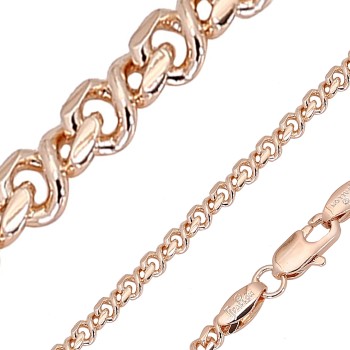 Apzeltītā ķēdīte Infinity savīta 8-ka posmu pinums