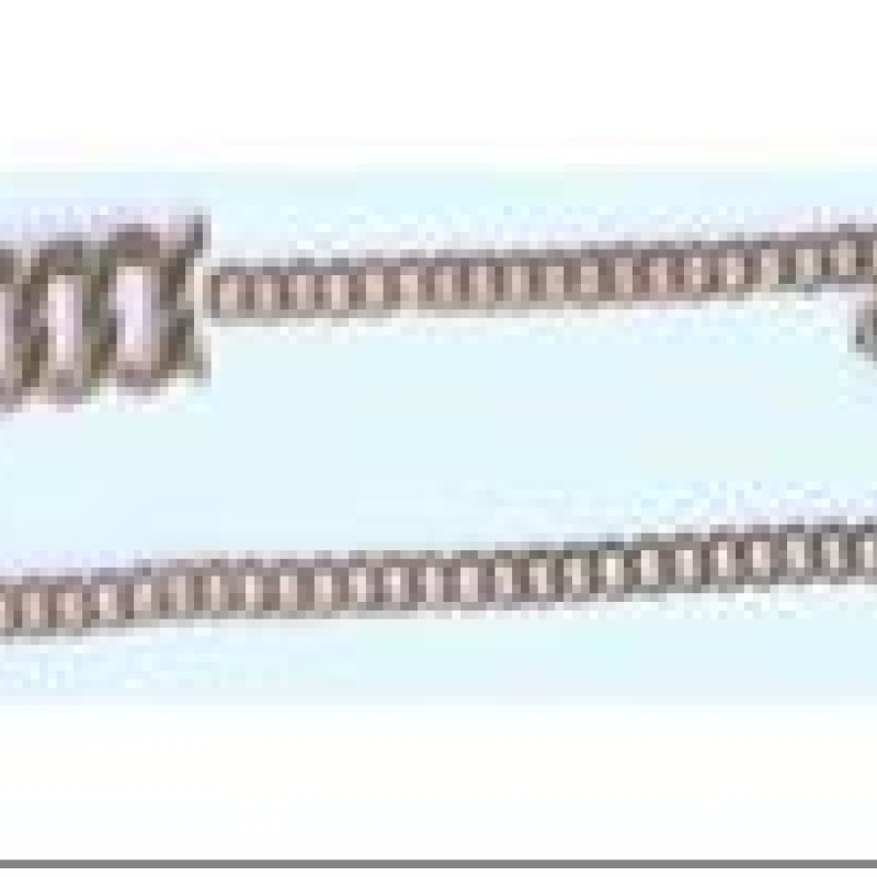 Apzeltītā ķēdīte Klasiskās ķēdes ar apmales posmu virkne