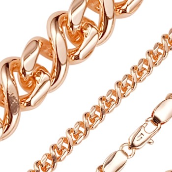 Apzeltītā ķēdīte Infinity klasiskā 8-ka posmu pinums