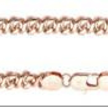 Apzeltītā ķēdīte Infinity klasiskā 8-ka posmu pinums