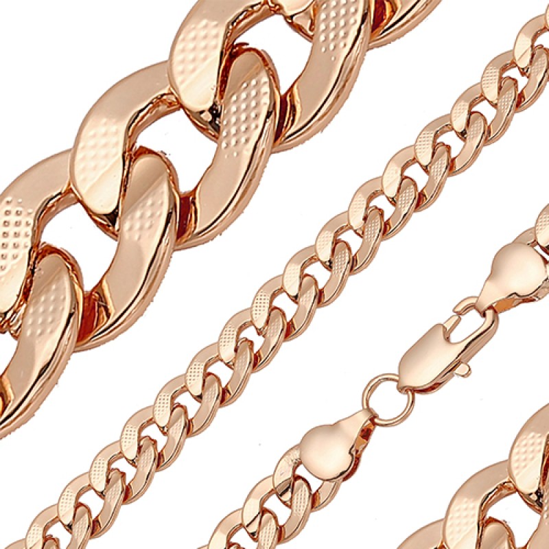 Apzeltītā ķēdīte Apmaļu punktveida gravējuma posmu virkne