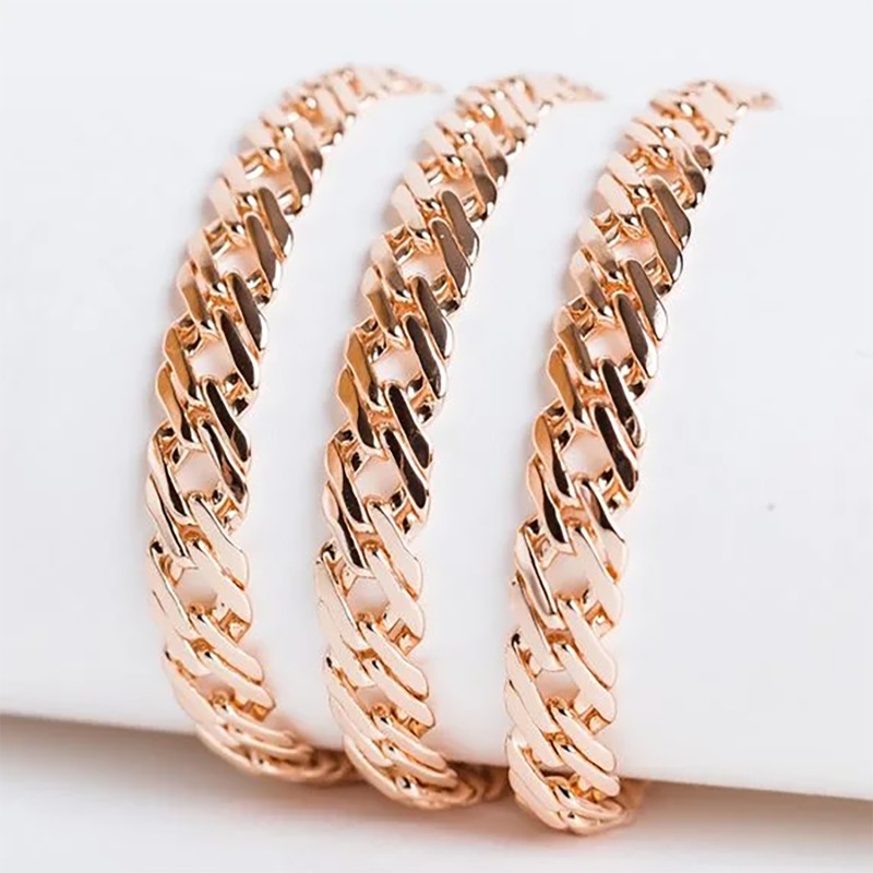 Apzeltītā ķēdīte Klasisks Rombo austu stiepļu posmu pinums