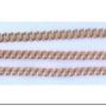 Apzeltītā ķēdīte Love austu stiepļu posmu pinums