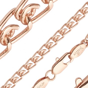 Apzeltītā ķēdīte Love austu stiepļu posmu pinums