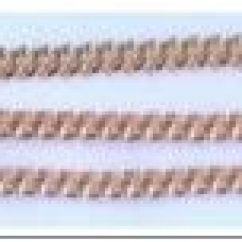 Apzeltītā ķēdīte Love austu stiepļu posmu pinums