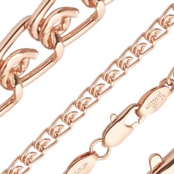 Apzeltītā ķēdīte Love austu stiepļu posmu pinums