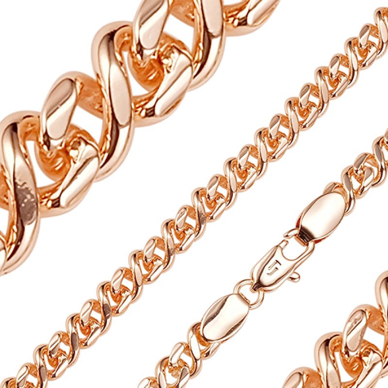 Apzeltītā ķēdīte Infinity klasiskā 8-ka posmu pinums