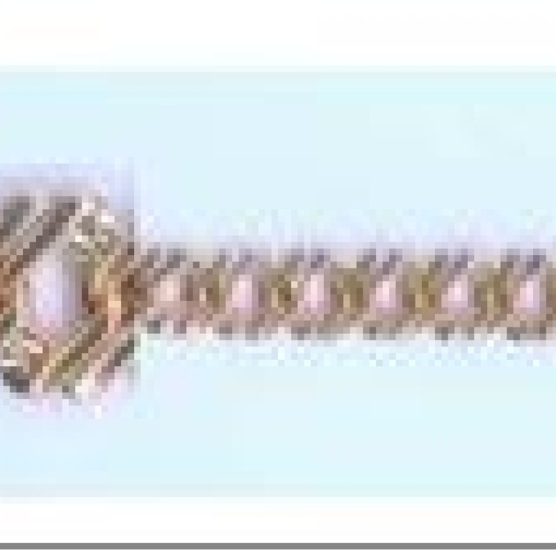 Apzeltītā ķēdīte Klasisks Rombo austu stiepļu posmu pinums