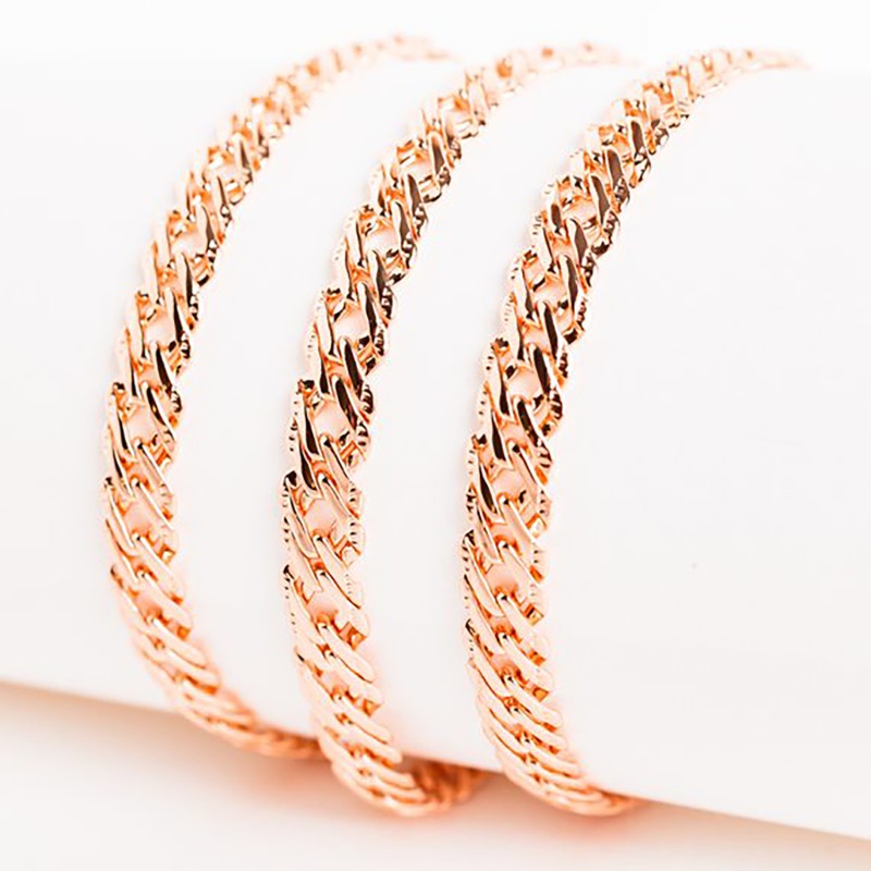 Apzeltītā ķēdīte Rombo austu stiepļu ar dubultrievām posmu pinums