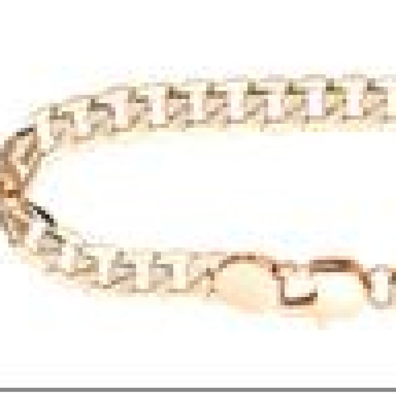 Apzeltītā ķēdīte Izkaltu sānu un izkaisītu punktiņu gravējuma savītu posmu virkne