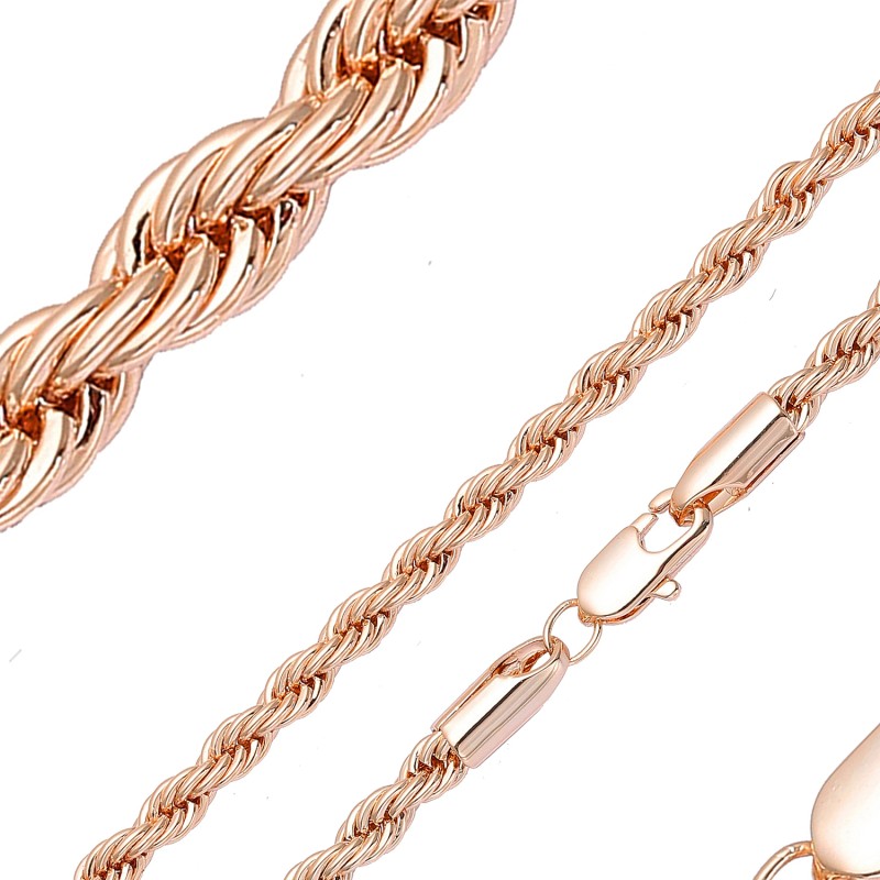 Apzeltītā ķēdīte Klasisks Franču virves pinums