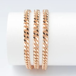 Apzeltītā ķēdīte Klasisks Maiami stila Kubas posmu pinums