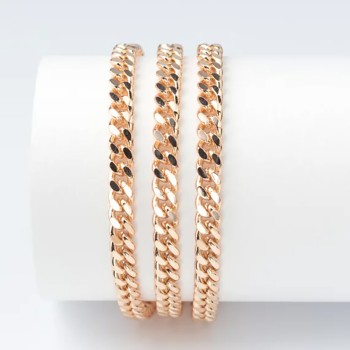 Apzeltītā ķēdīte Klasisks Maiami stila Kubas posmu pinums