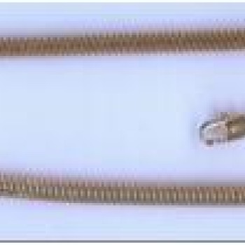 Apzeltītā ķēdīte Klasiska čūskas kaula noapaļotu robainu posmu virkne