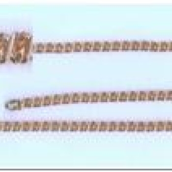 Apzeltītā ķēdīte Infinity apaļa 8-ka posmu pinums