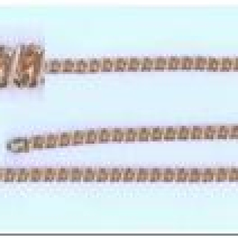 Apzeltītā ķēdīte Infinity apaļa 8-ka posmu pinums