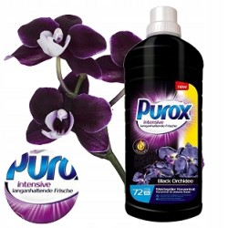 Koncentrēts veļas mīkstinātājs Purox intensive Black Orchidee 1,8L