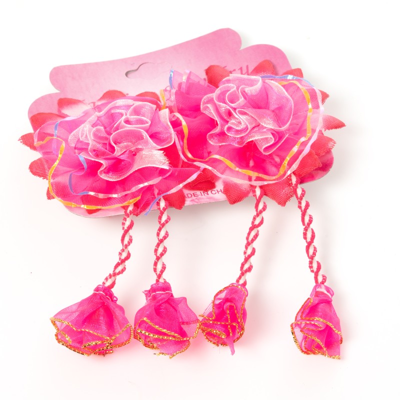 Matu gumija ar pušķi un bārkstīm( 2gab.)