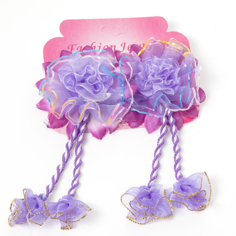 Matu gumija ar pušķi un bārkstīm( 2gab.)