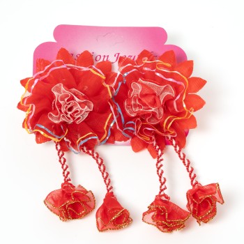 Matu gumija ar pušķi un bārkstīm( 2gab.)