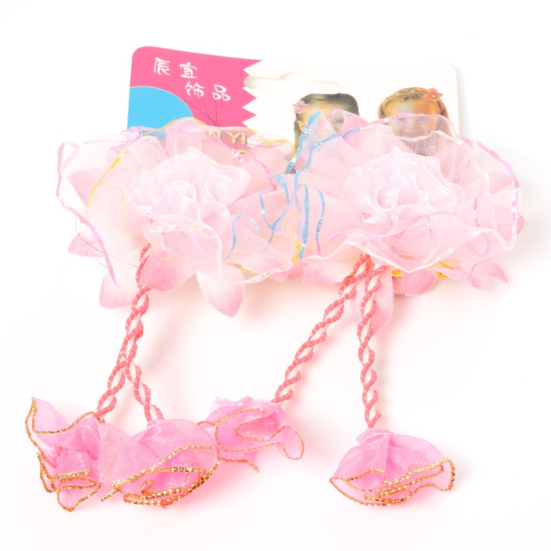 Matu gumija ar pušķi un bārkstīm( 2gab.)