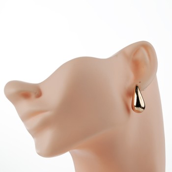 Apzeltīti auskari nagliņas Lāses formas