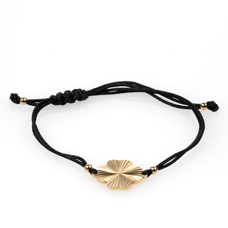 Rokassprādze-diedziņš ar rotu (Āboliņa lapa (VAN CLEEF) dizains)