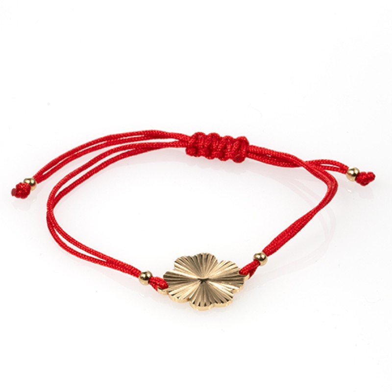 Rokassprādze-diedziņš ar rotu (Āboliņa lapa (VAN CLEEF) dizains)