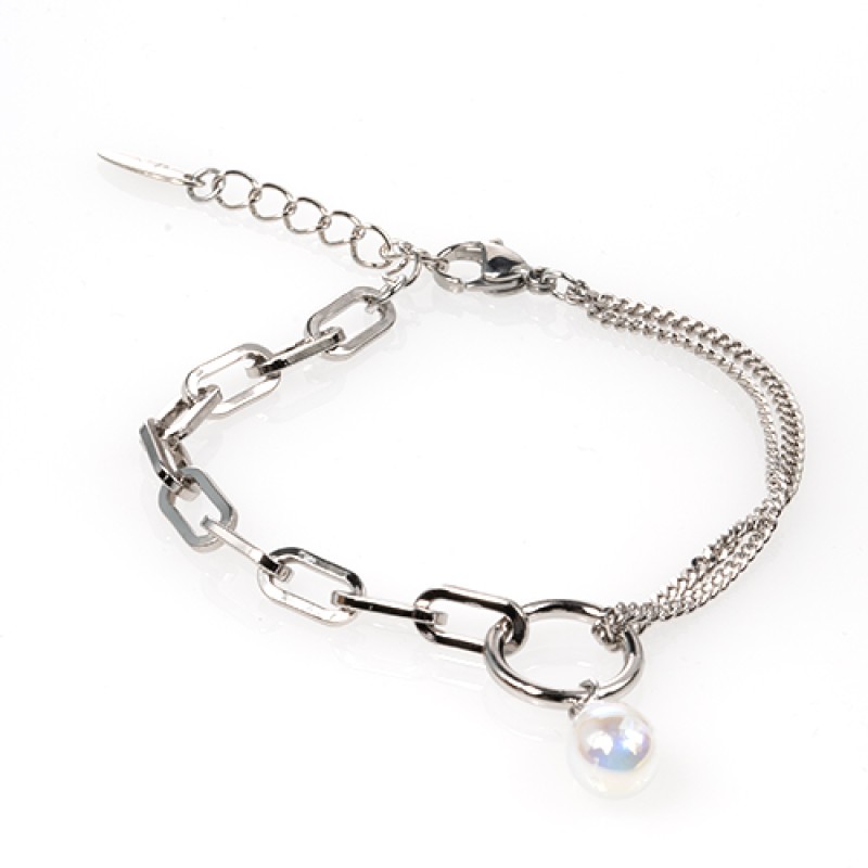 Rokassprādze ar rodija pārklājumu