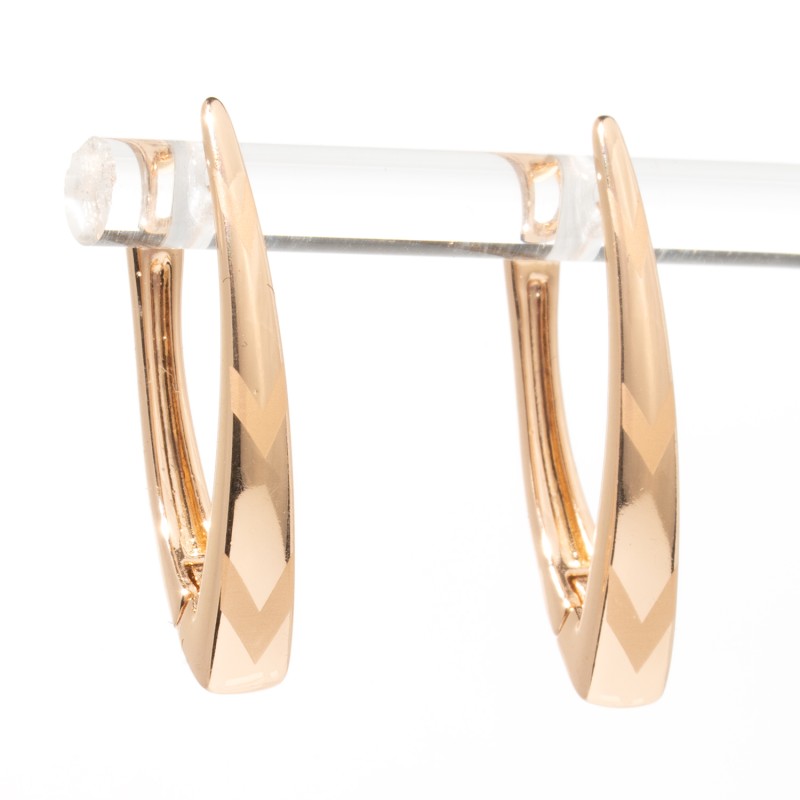 Apzeltīti auskari (standziņas) Lāses forma