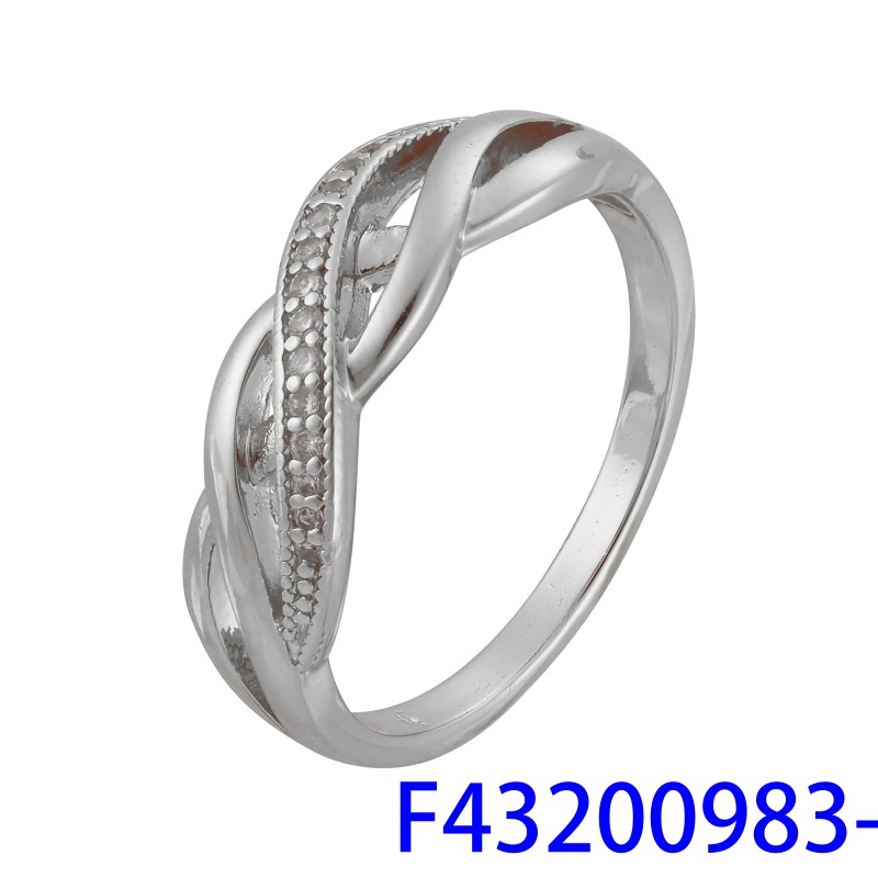 Gredzens ar rodija pārklājumu