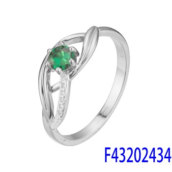 Gredzens ar rodija pārklājumu