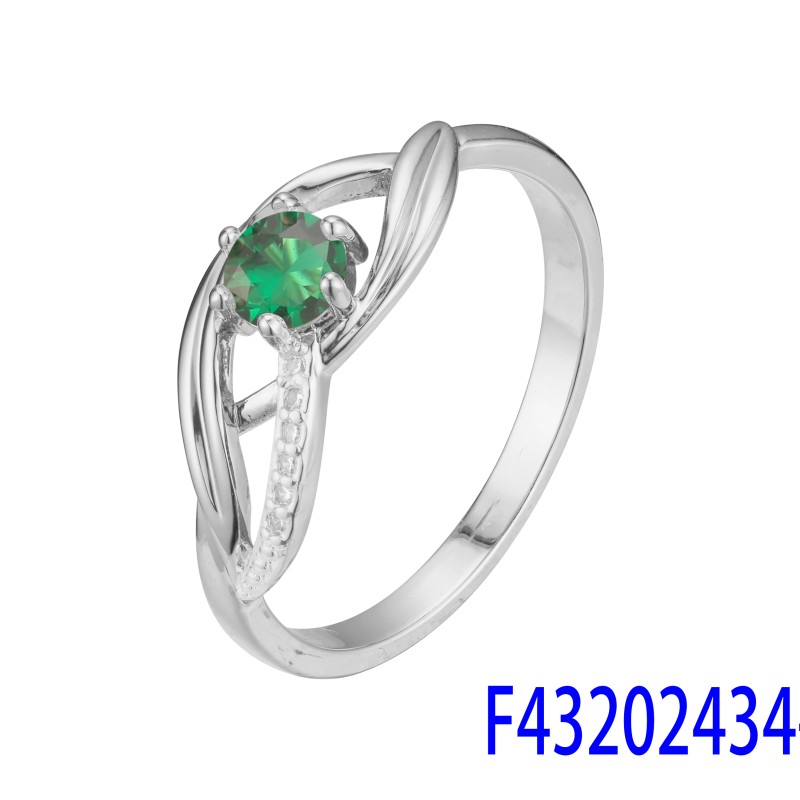 Gredzens ar rodija pārklājumu