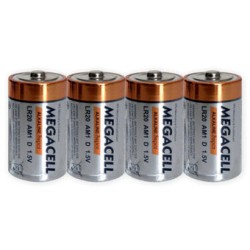 MEGACELL baterija Alkaline Super LR20/D 1,5V (1gab.)