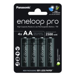 Panasonic ENELOOP Pro uzlādējamās baterijas Ni-MH 2500 mAh, (4xAA) 1,2V (4gab.)