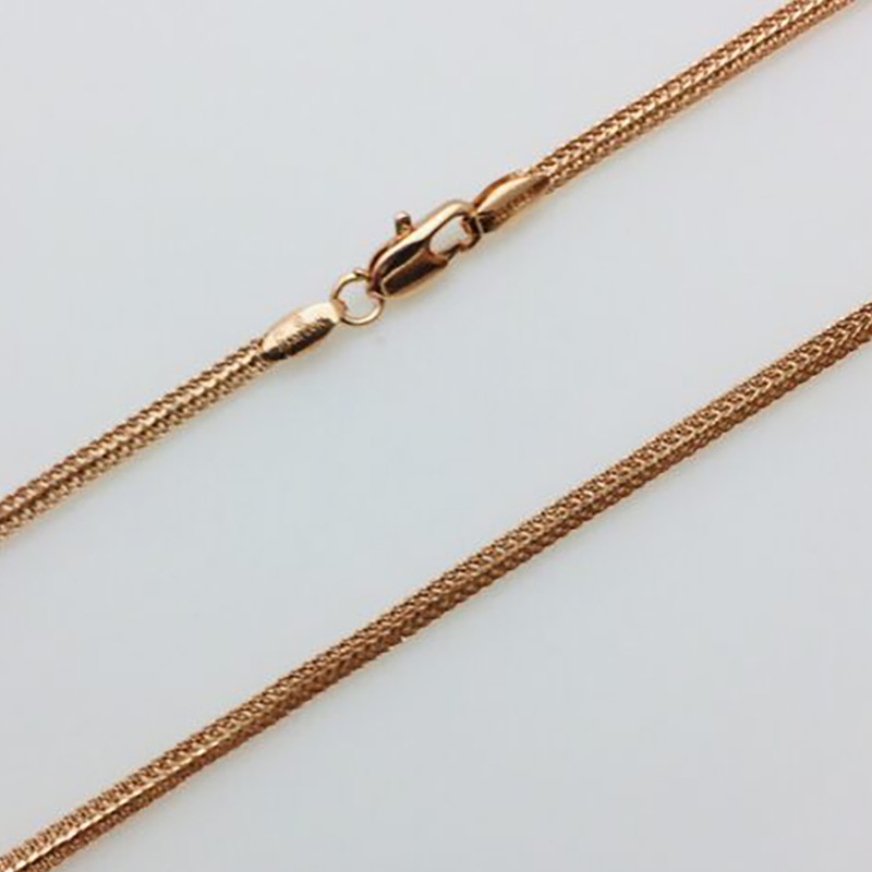 Apzeltīta rokassprādze Lapsas astes sānos izkaltu posmu pinums