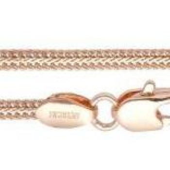 Apzeltīta rokassprādze Lapsas astes sānos izkaltu posmu pinums